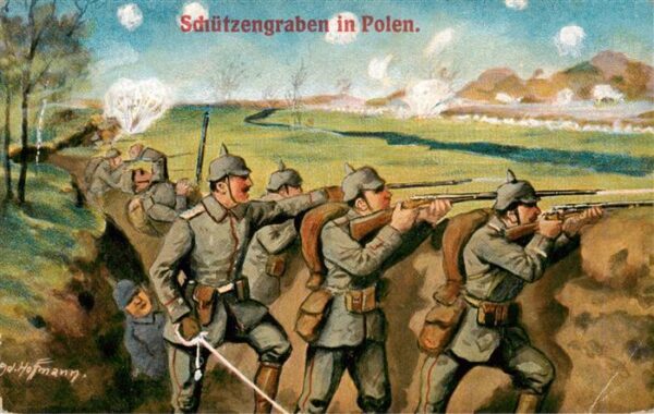 Polen Poland Schuetzengraben Feldpost