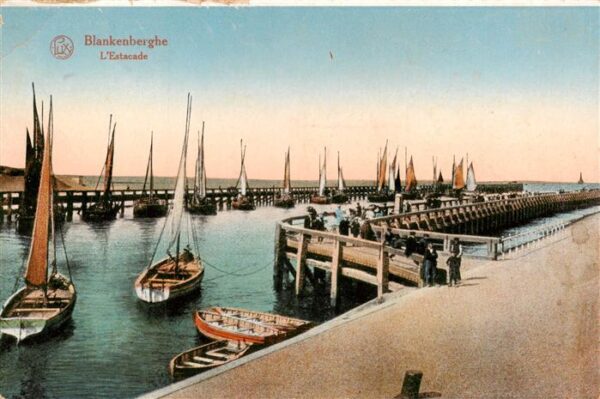 Blankenberghe Blankenberge Belgie Estacade Feldpost