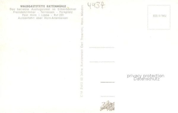 Horn Lippe Waldgaststaette Kattenmuehle Silberbachtal Teutoburger Wald – Bild 2