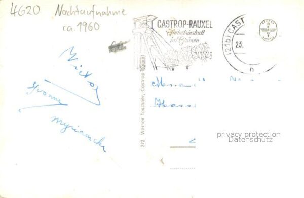 Castrop-Rauxel Reiterdenkmal Markt Wittener-Strasse Nachtaufnahme – Bild 2