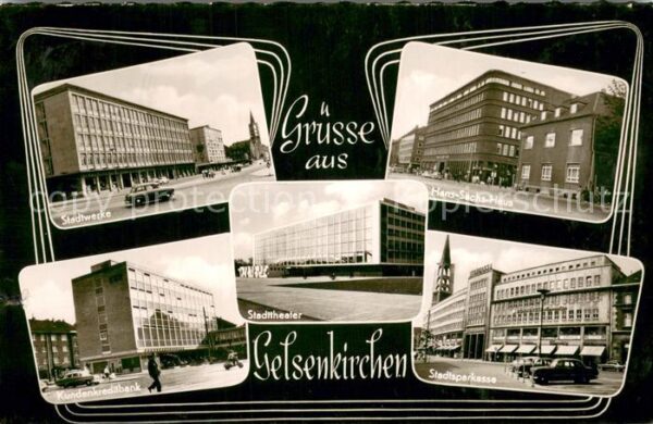 Gelsenkirchen Stadtsparkasse - Hans-Sachs-Haus - Stadtwerke - Stadttheater