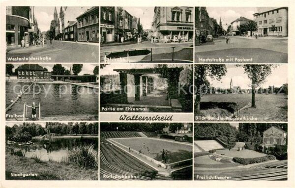 Wattenscheid Freibad Stadtgarten Ehrenmal Freilichttheater