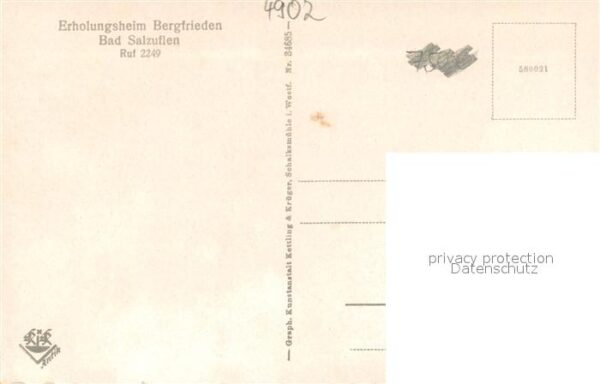 Bad Salzuflen Erholungsheim Bergfrieden Haupteingang – Bild 2