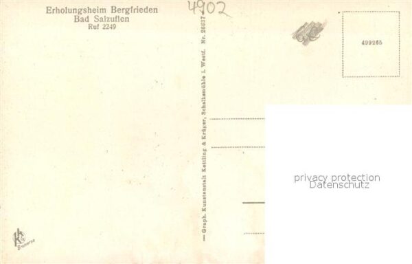 Bad Salzuflen Erholungsheim Bergfrieden Gesellschaftszimmer – Bild 2