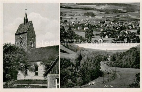 Boesingfeld Extertal m. Zug Kirche
