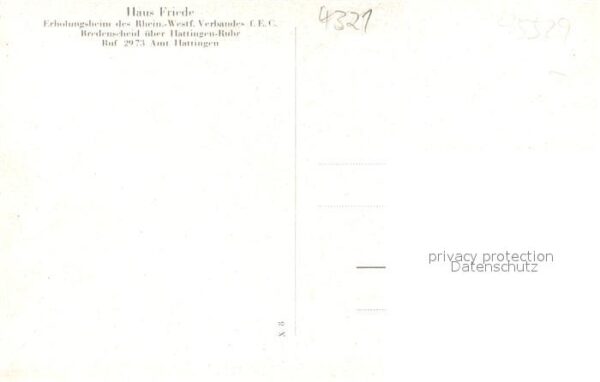 Bredenscheid Hattingen Haus Friede Erholungsheim Innen – Bild 2