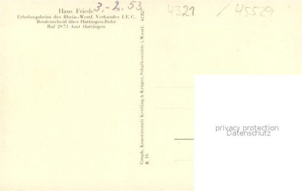 Bredenscheid Hattingen Haus Friede Erholungsheim Aussenansicht – Bild 2