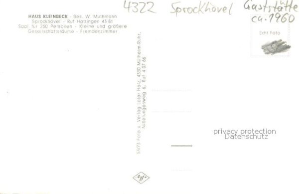 Sprockhoevel Gaststaette Haus Kleinbeck mit Teich – Bild 2