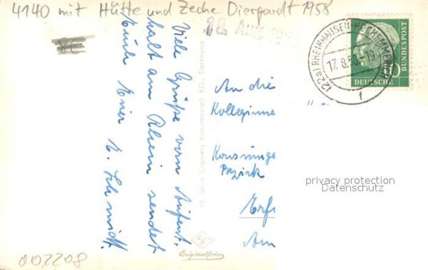 Rheinhausen Duisburg Rheinbruecke Zeche-Diergardt Huettenwerk – Bild 2