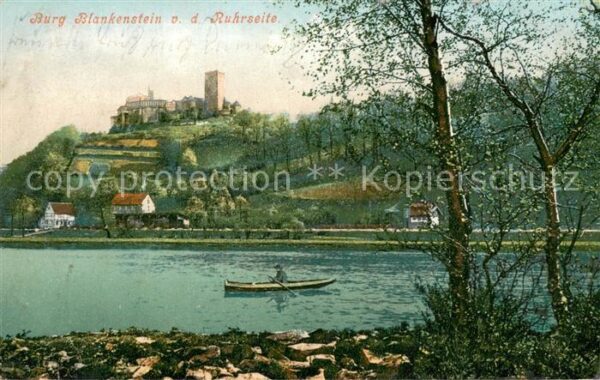 Blankenstein Ruhr Burg Blankenstein v. d. Ruhrseite