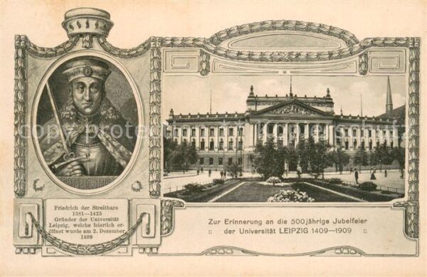 Leipzig Ereigniskarte 500 Jahre Universitaet