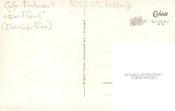 Kettwig Altstadt und Cafe-Restaurant Ene Plaenk Dieterich Bier – Bild 2