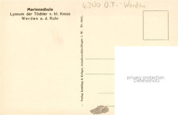 Werden Ruhr Essen Marienschule Lyzeum der Toechter v. hl. Kreuz Empfangszimmer I – Bild 2