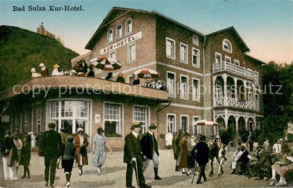 Bad Sulza Partie vor dem Kur-Hotel