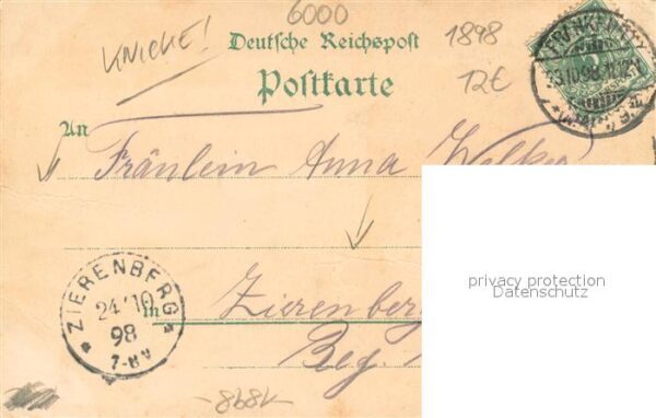 Frankfurt Main Am Fahrttor Kuenstlerkarte – Bild 2