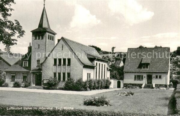 Balve Evgl. Kirche Aussenansicht Hoennetal