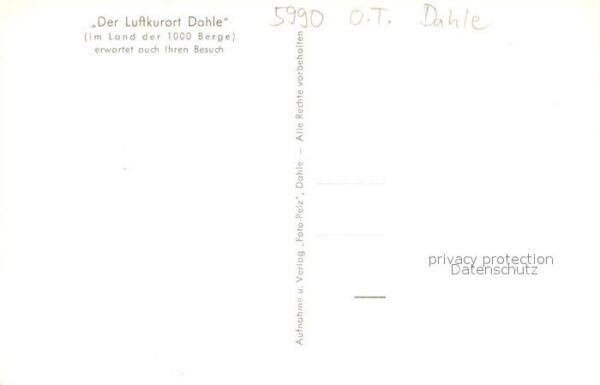 Dahle Altena Luftkurort Totalansicht – Bild 2