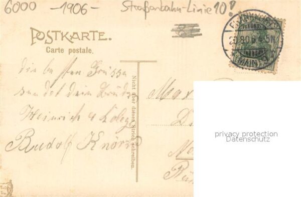 Frankfurt Main Kaiserstrasse mit Strassenbahn-Linie 10 – Bild 2