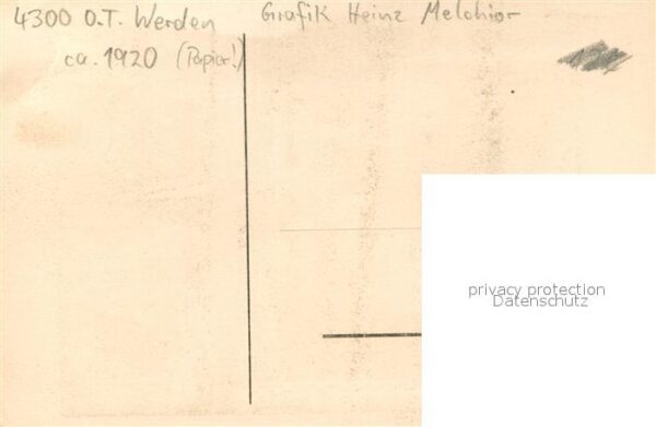 Werden Ruhr Essen Bornstrasse Grafik Heinz Melchior – Bild 2