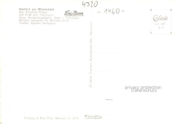 Hattingen Ruhr Fliegeraufnahme Gasthof Zur Winzermark – Bild 2