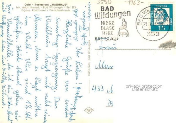 Bad Wildungen Cafe-Restaurant Waldhaus – Bild 2