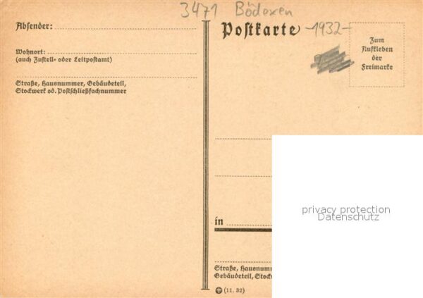 Boedexen Haus-Zeichnung – Bild 2