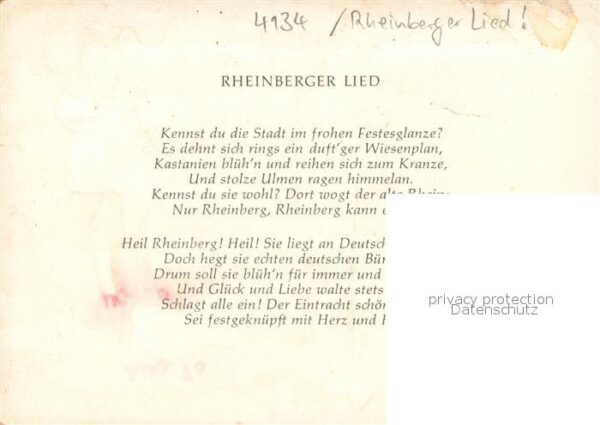 Rheinberg Rheinberger Lied – Bild 2