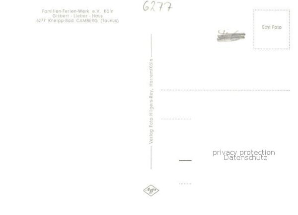 Camberg Bad Familen-Ferien-Werk e.V. Koeln Gispert-Lieber-Haus – Bild 2