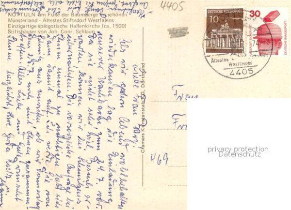 Nottuln St. MArtin Domherrengasse Jonginusturm Muettererholungsheim i. d. Baumbe – Bild 2
