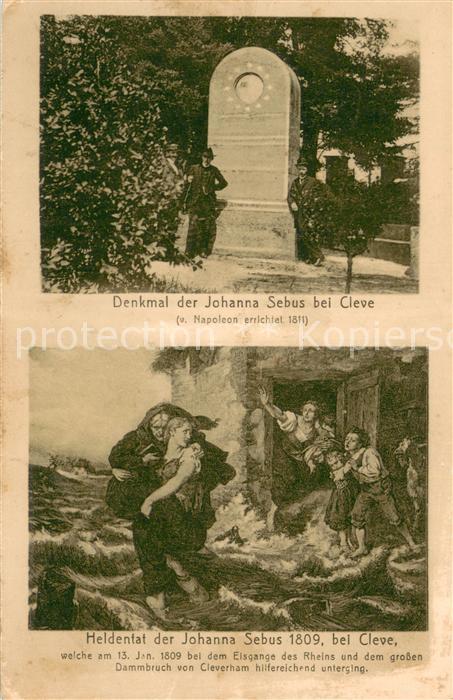 Cleve Kleve Bad Denkmal d. Johanna Sebus und Heldentat d. Johanna Sebus