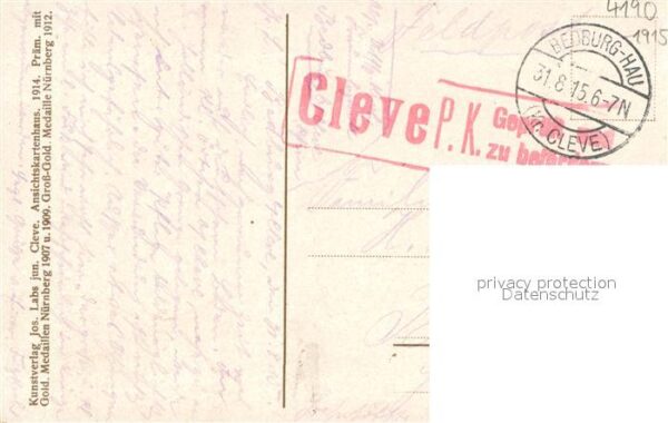 Cleve Kleve Bad Lohengrindenkmal mit Schwanenburg – Bild 2