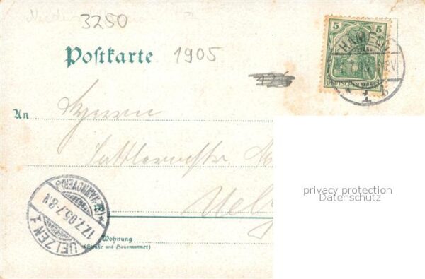 Hameln Weser Bahnhofplatz mit Kluetthurm – Bild 2