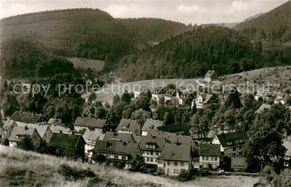 Bad Grund Aussicht vom Schoenhofsblick Teilansicht