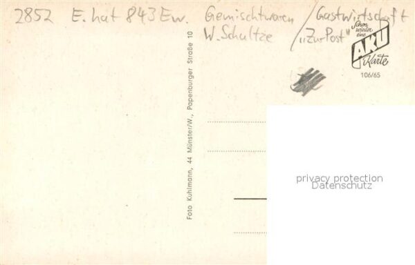 Elmlohe Gemischtwaren W. Schultze Gastwirtschaft Zur Post Spar-u. Darlehenskasse – Bild 2