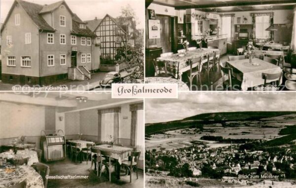 Grossalmerode Gaststaette zum Kickelhahn Innen und Aussen