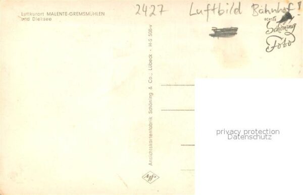 Malente-Gremsmuehlen Fliegeraufnahme Bahnhof – Bild 2