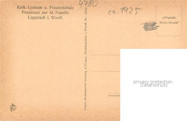 Lippstadt Kath. Lyzeum u. Frauenschule Zeichensaal – Bild 2