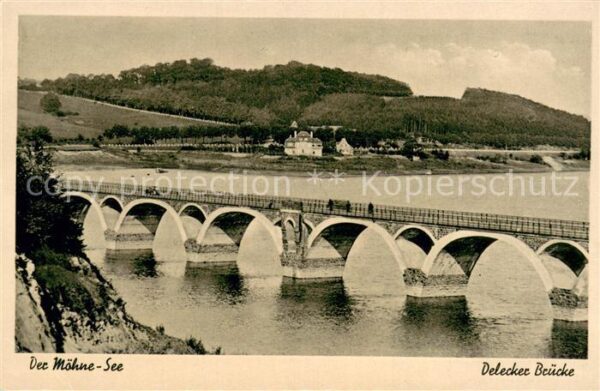Delecke Der Moehne-See Delecker-Bruecke