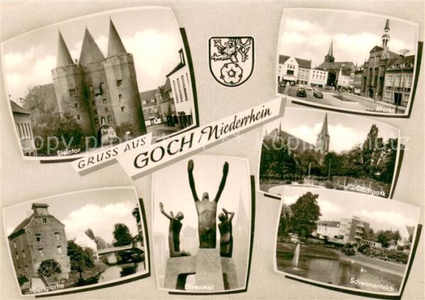 Goch Steintor Markt Stadtpark Schwanenteich Nierspartie