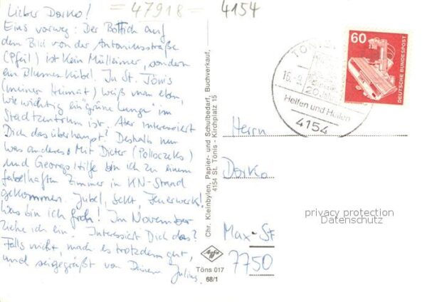 Toenis St Kirchplatz Kirchenfeld Krankenhaus Antoniusstrasse – Bild 2