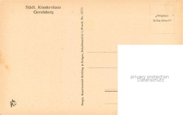 Gevelsberg Staedt. Krankenhaus Im Garten – Bild 2