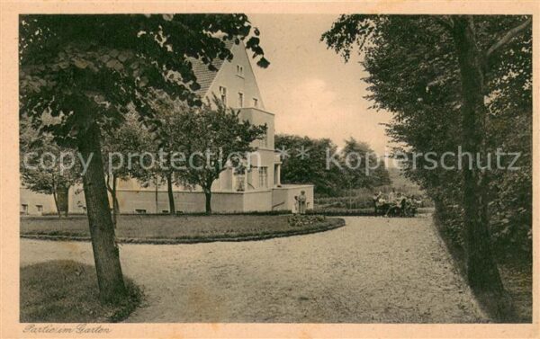 Gevelsberg Staedt. Krankenhaus Partie im Garten