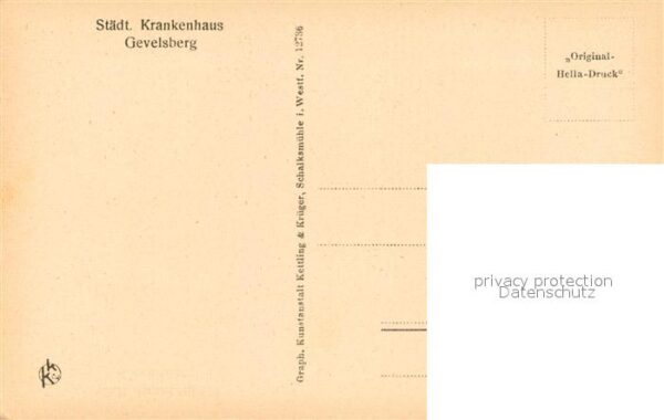 Gevelsberg Staedt. Krankenhaus Tagesraum Privatabteilung – Bild 2