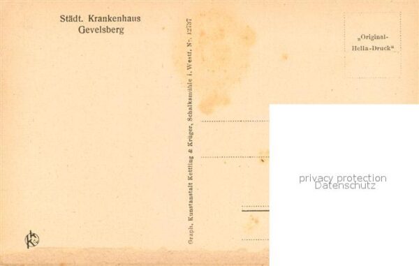 Gevelsberg Staedt. Krankenhaus Privatzimmer 1.Klasse – Bild 2