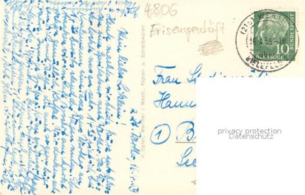 Werther Westfalen Altes Fachwerkhaus Frieseurgeschaeft – Bild 2