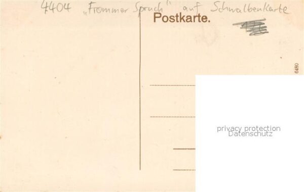 Telgte Warendorf Frommer Spruch auf Schwalbenkarte – Bild 2