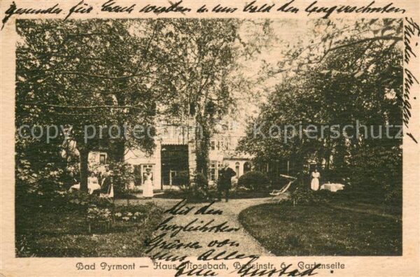 Bad Pyrmont Haus Mosebach Gartenseite