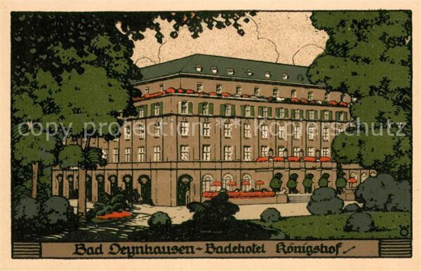 Bad Oeynhausen Badehotel Koenigshof Steindruck