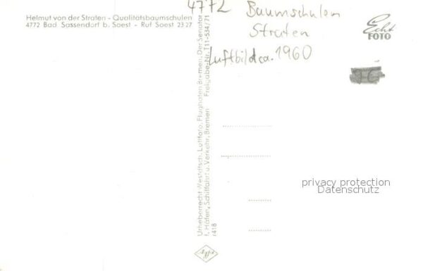Bad Sassendorf Helmut von der Straten Qualitaetsbaumschulen Fliegeraufnahme – Bild 2