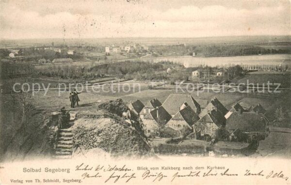 Bad Segeberg Blick vom Kalkberg nach dem Kurhaus